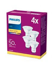 GU10 - Philips LED Spot 4.7W - 345lm  4-pak