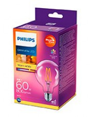 E27 - Philips Warm Glow LED Globe Pære 7W - 806lm - CRI:90+
