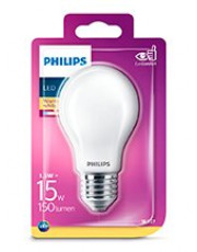 E27 - Philips LED Pære - Mat - 1.5W - 150lm 