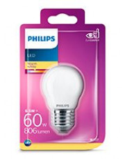 E27 - Philips LED Krone Pære - Mat - 6.5W - 806lm 