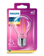 E27 - Philips LED Pære - Klar - 2.2W - 250lm 