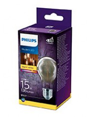 E27 - Philips Flame Smoky LED Pære 2.3W - 100lm 