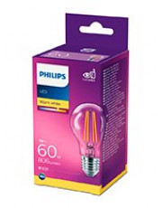 E27 - Philips LED Pære - Klar - 7W - 806lm 