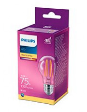 E27 - Philips LED Pære - Klar - 8.5W - 1055lm 