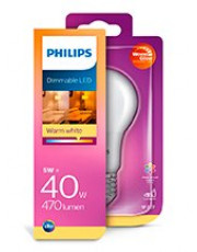 E27 - Philips Warm Glow LED Pære 5W - 470lm - CRI:90+
