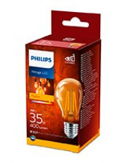 E27 - Philips Flame LED Pære 4W - 400lm 
