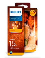 E27 - Philips Flame LED Krone Pære 3.5W - 136lm 