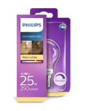 E14 - Philips Krone LED - 2.7W (dæmpbar)