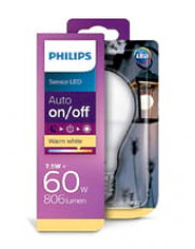 E27 - Philips sensor LED - 7.5W - Auto on/off