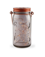 Tivoli LED Glas Lanterne - Kobber - Smoked